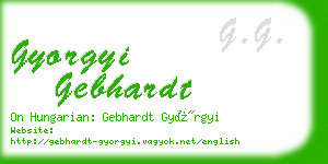 gyorgyi gebhardt business card